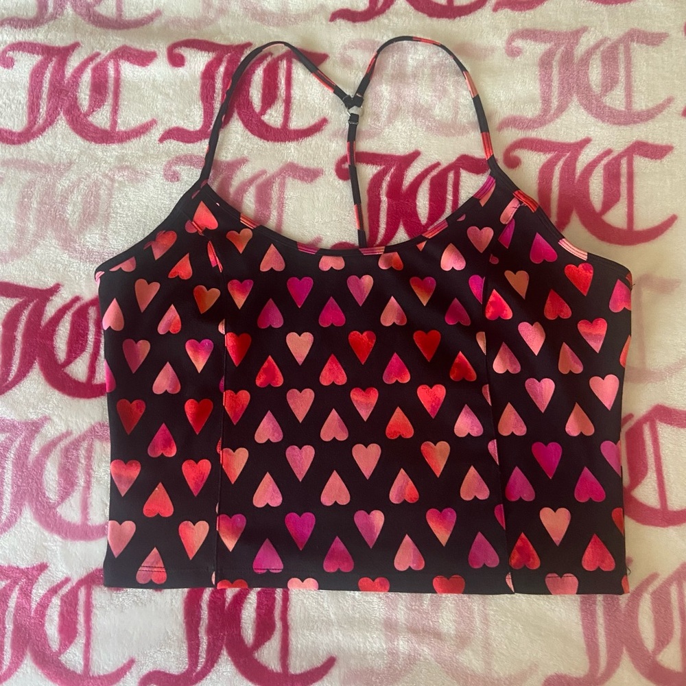 Heart Patterned Active Top